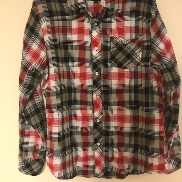 🥊🏋️‍♂️🚚 Vintage Red Trucker Flannel - Picture 2 of 3